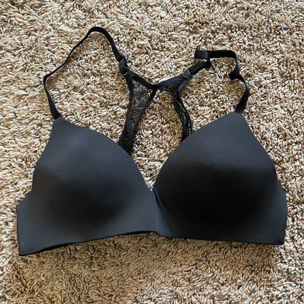 Victoria's Secret Black Lace Detail Bra